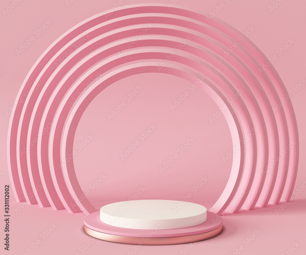 3d rendering podium background mock-up scene. Abstract geometry shape pastel color. Minimal geometric shape. Cosmetic background for product presentation. 3d rendering podium background mock-up scene. Abstract geometry shape pastel color. Minimal geometric shape. Cosmetic background for product presentation.