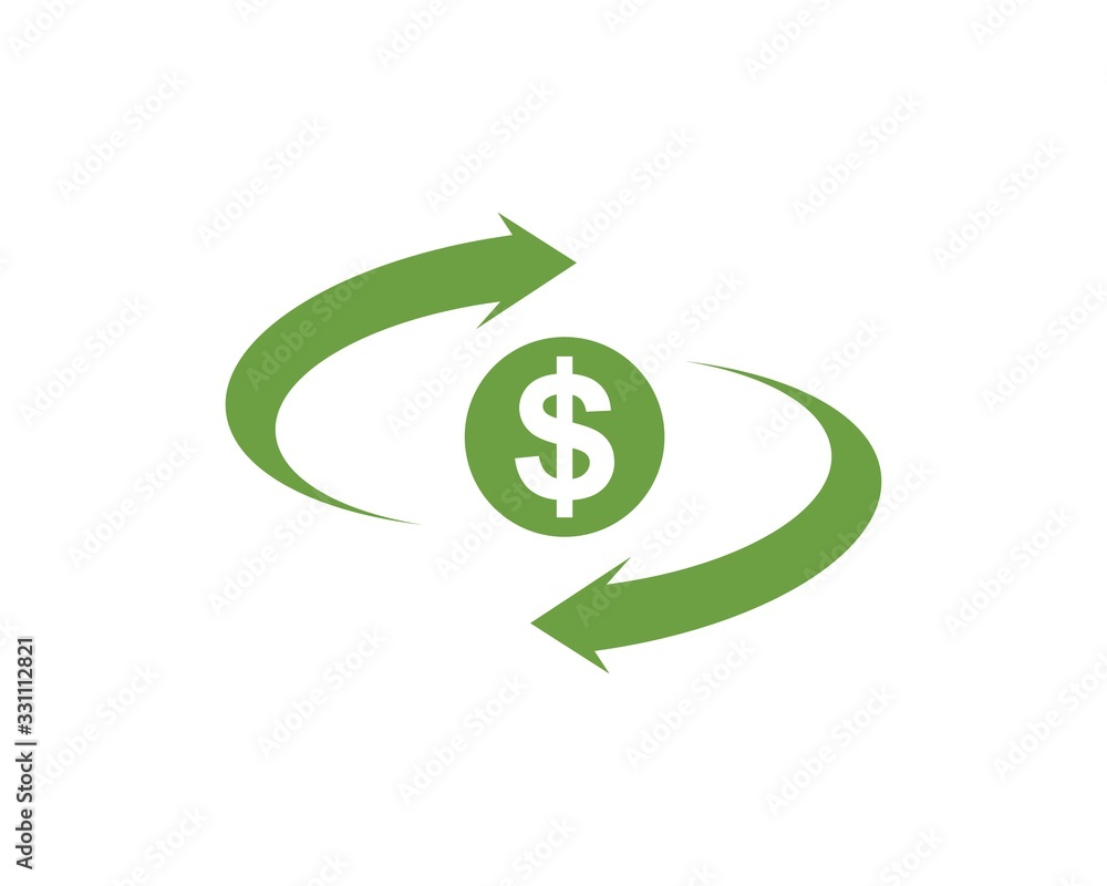 money changer logo icon vector money changer logo icon vector