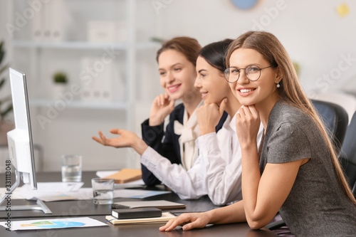 Beautiful young businesswom...