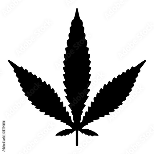 Ruderalis Marijuana Leaf Clipart