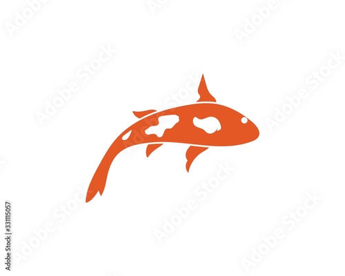 Koi fish logo vector