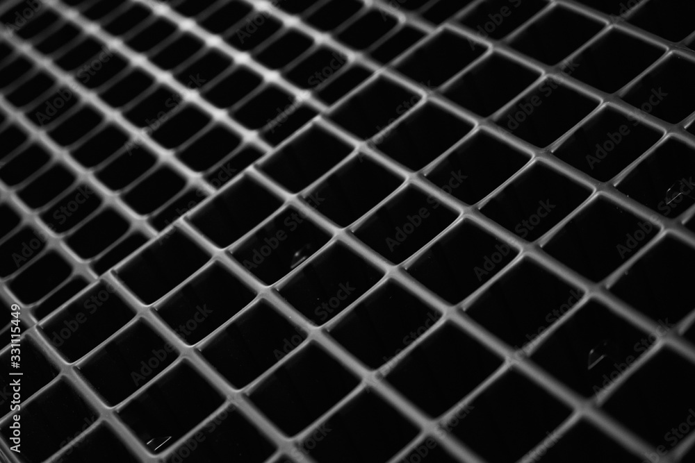 Honeycomb plastic pallets for growing fresh herbs. Honeycomb plastic pallets for growing fresh herbs.