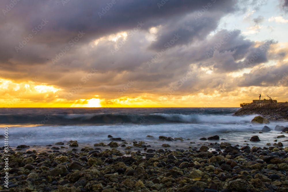 Obraz premium Sunrise in Tanjung Bira beach in South Sulawesi