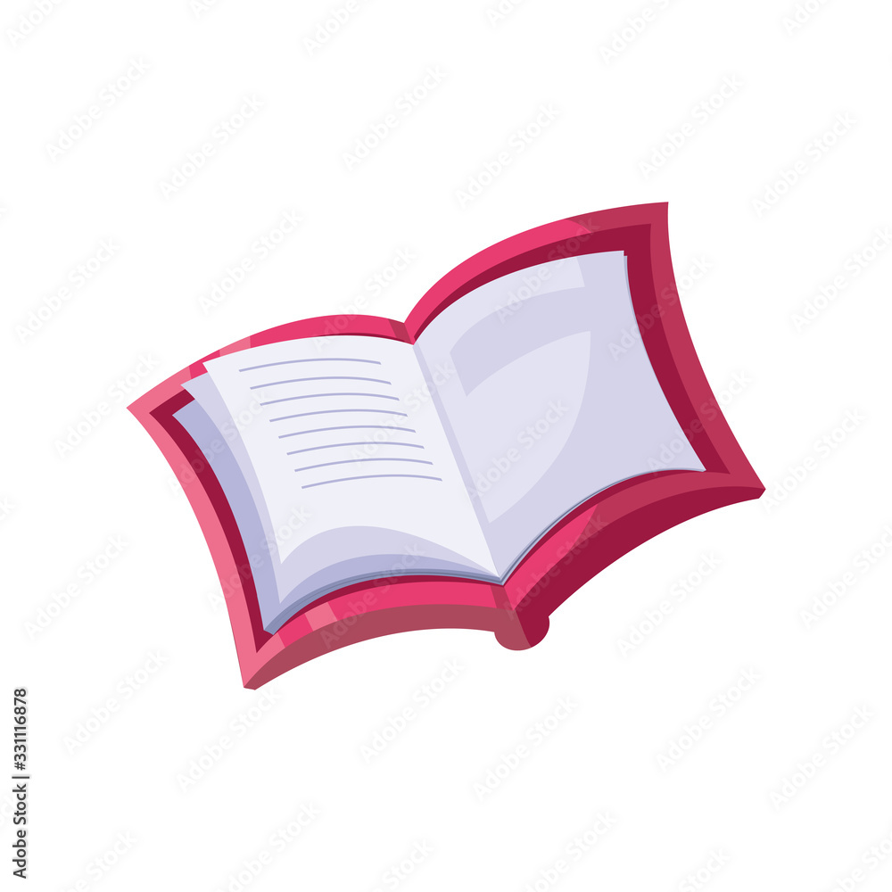 open book on white background open book on white background