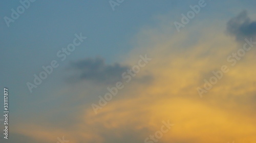 Reddish sky in the afternoon in Tangerang Selatan, Indonesia