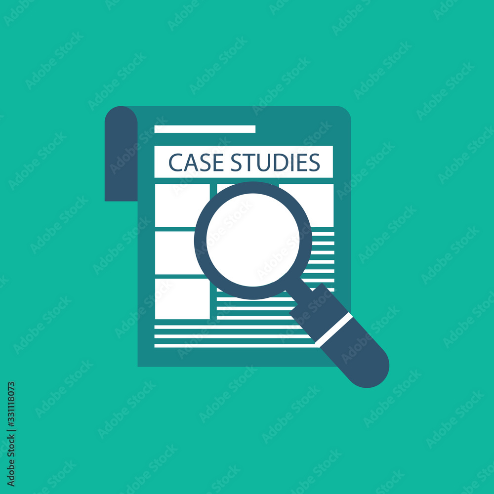 Case Studies Icon flat design Case Studies Icon flat design
