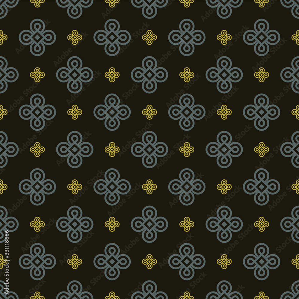 Dark Background Vector | Modern Geometric Pattern | Seamless Wallpaper For Your Design Dark Background Vector | Modern Geometric Pattern | Seamless Wallpaper For Your Design