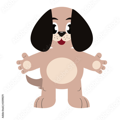 perro abrazando