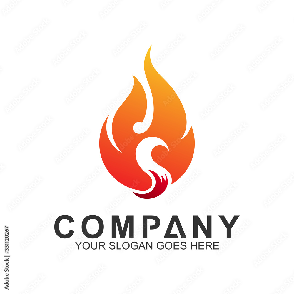 letter S logo with fire shape, initial letter, business name, corporate identity letter S logo with fire shape, initial letter, business name, corporate identity