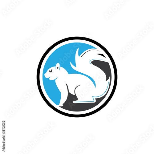 squirrel icon or logo isolated sign symbol vector illustration