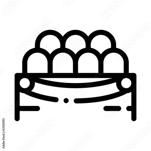 Lodge Spectators Icon Vector. Outline Lodge Spectators Sign. Isolated Contour Symbol Illustration
