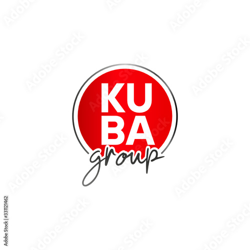 Abstract modern creative KUBA group logo template, vector logo for inspirations