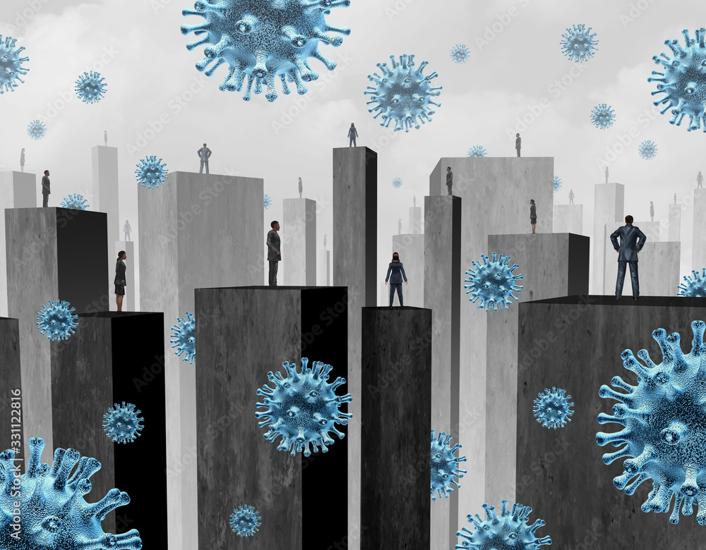 Fototapeta Society Distancing