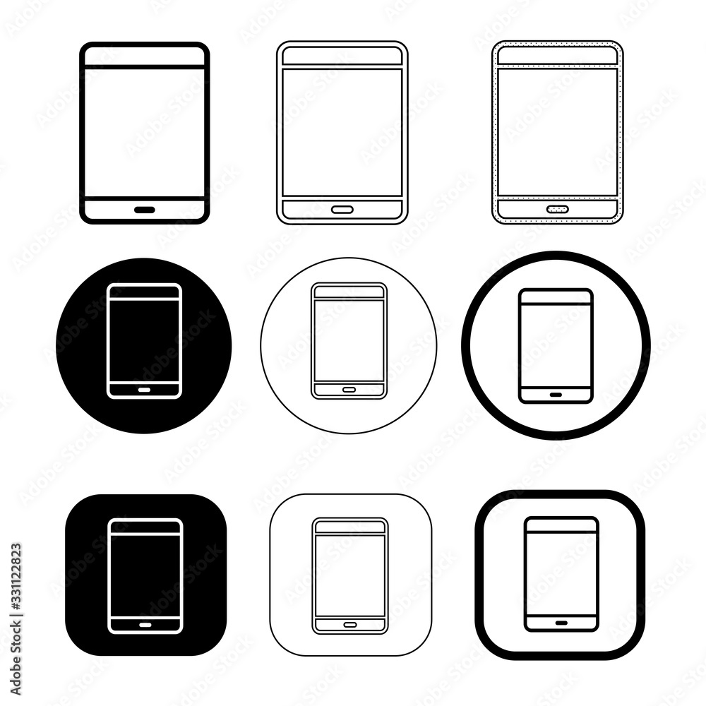 Simple smartphone icon sign design Simple smartphone icon sign design