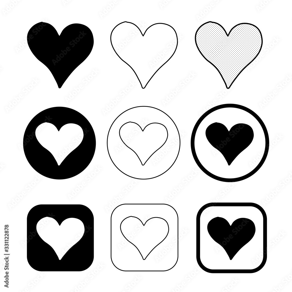 Simple heart icon sign design Simple heart icon sign design