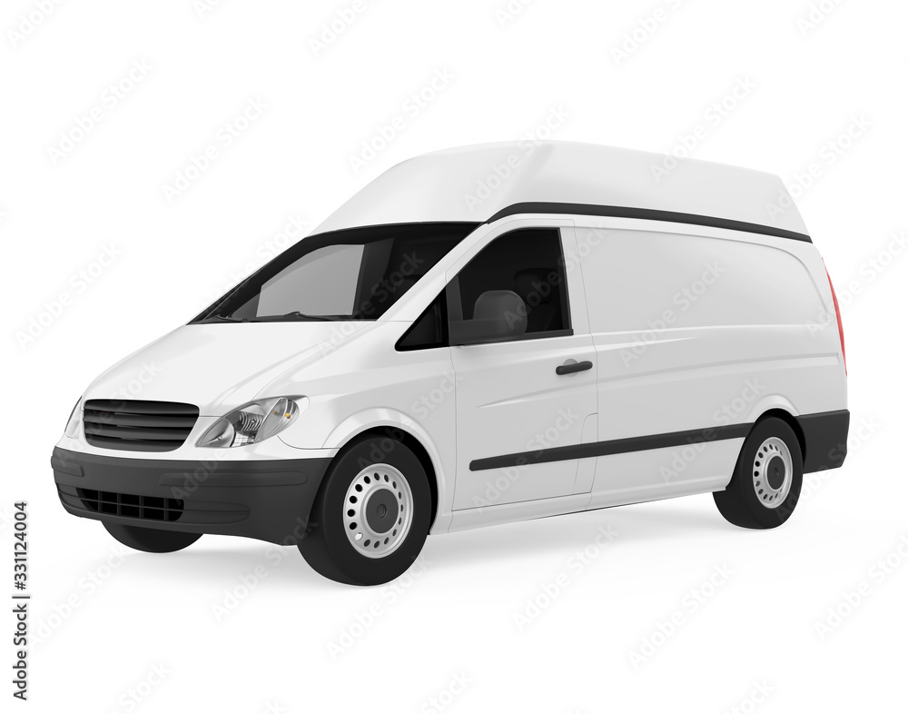 Delivery Van Isolated