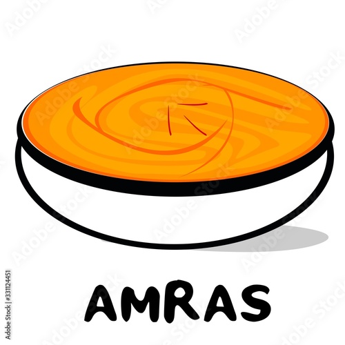 Aamras indian Maharashtra Food Vector
