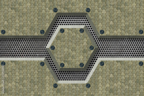 Abstract Metal textured Ind...