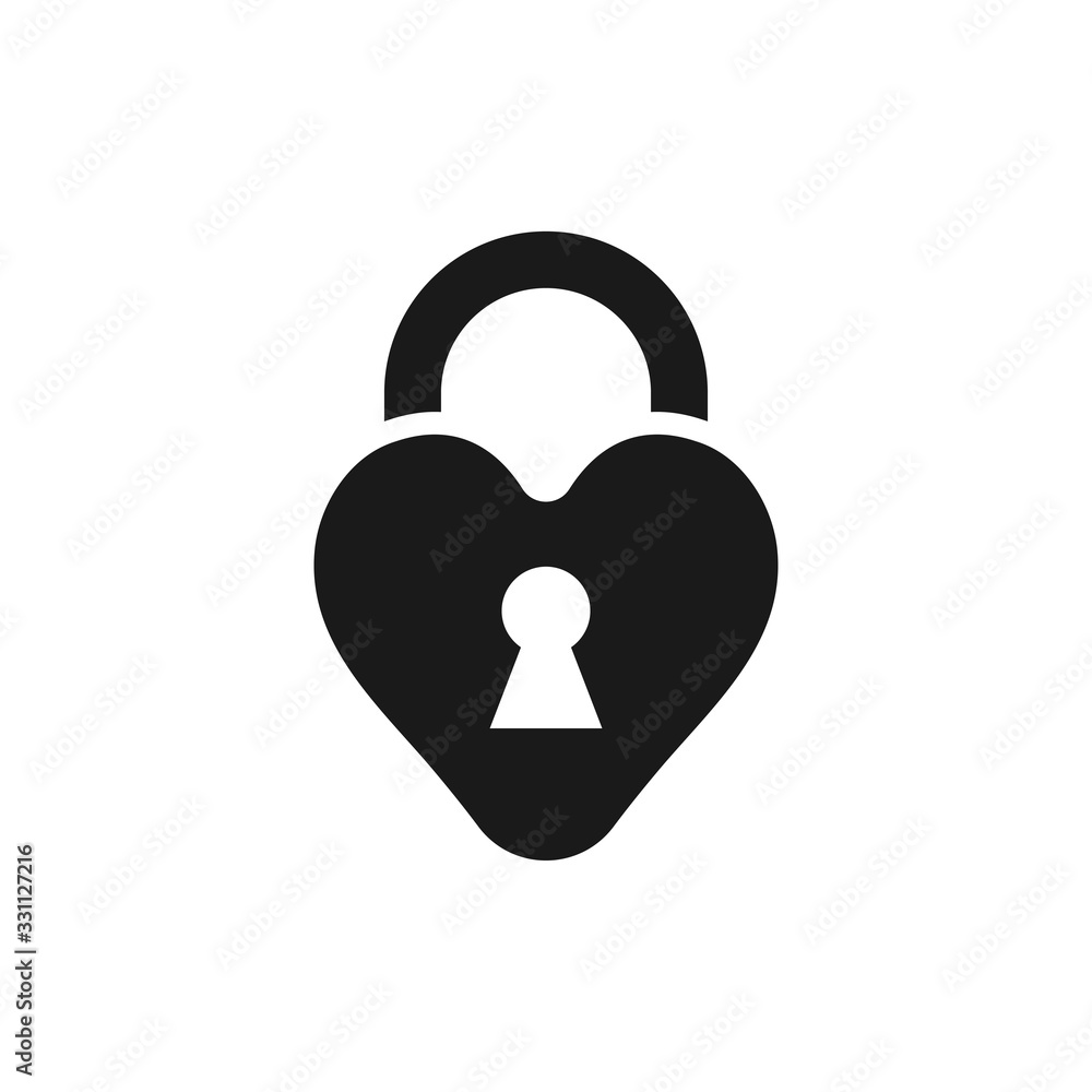 Padlock graphic design template vector isolated Padlock graphic design template vector isolated