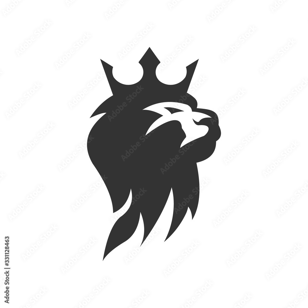 Obraz premium lion logo template