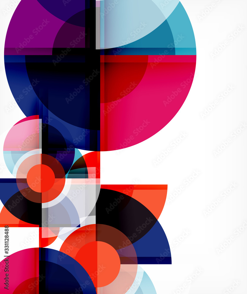 Abstract background, circle and triangle design round shapes overlapping. Geometric trendy template. Vector Illustration For Wallpaper, Banner, Background, Card, Book Illustration, landing page Abstract background, circle and triangle design round shapes overlapping. Geometric trendy template. Vector Illustration For Wallpaper, Banner, Background, Card, Book Illustration, landing page