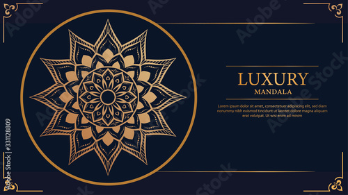 Creative luxury decorative mandala background