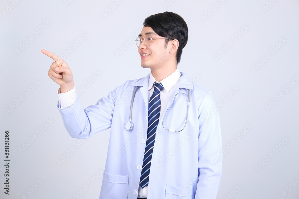 doctor physician practitioner with stethoscope on white background. medical healthcare concept doctor physician practitioner with stethoscope on white background. medical healthcare concept