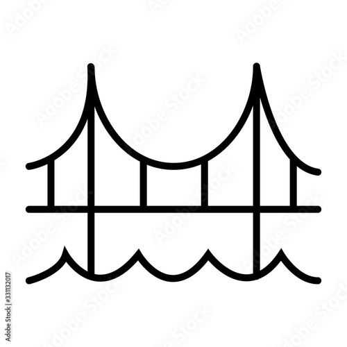 bridge icon illustration vector photo
