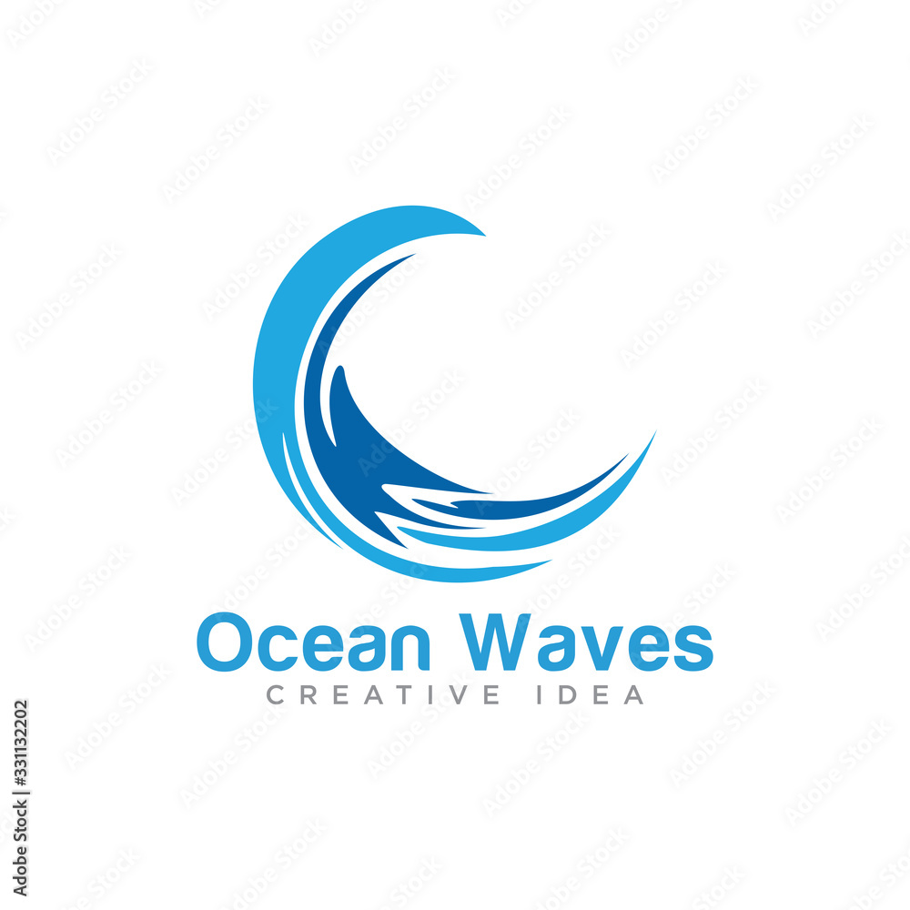 Waves Logo Icon Design Vector Waves Logo Icon Design Vector