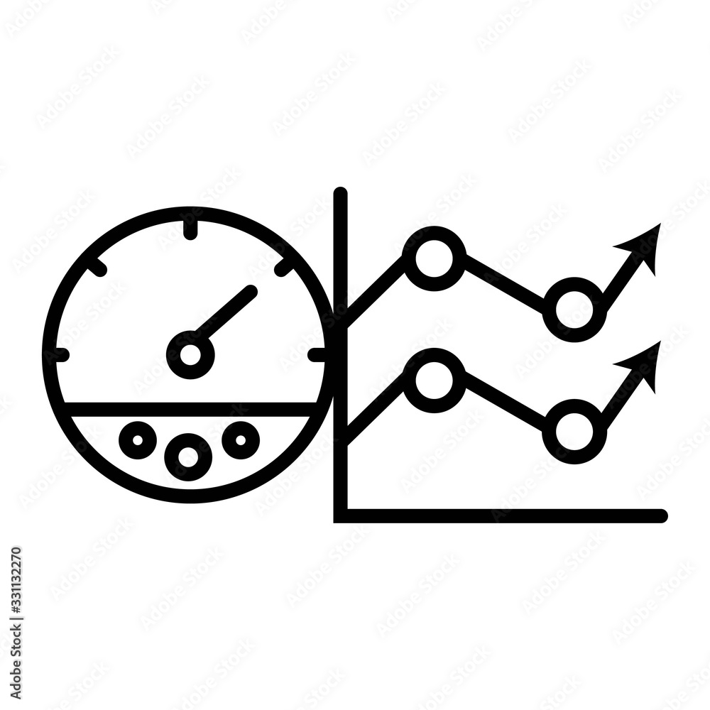 Diagrams and Graphs line icons Vector Icon Diagrams and Graphs line icons Vector Icon