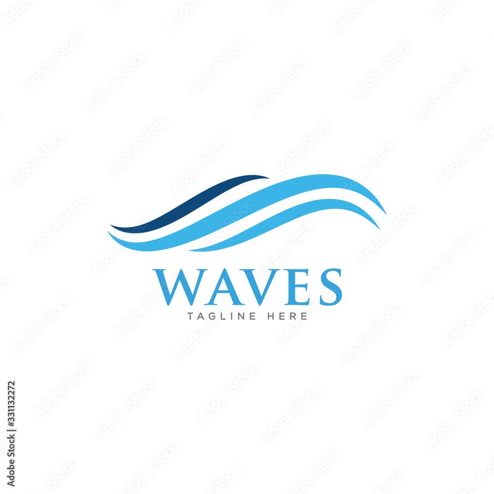 Waves Logo Icon Design Vector Waves Logo Icon Design Vector
