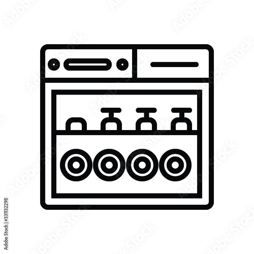 Dishwasher line icon, kitchen and appliance, vector graphics,