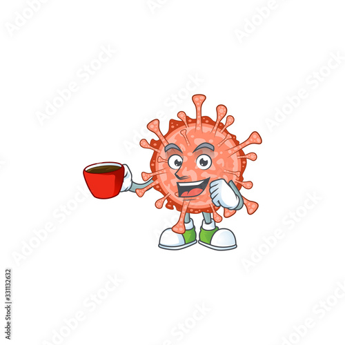 Bulbul coronavirus mascot design style showing an Okay gesture