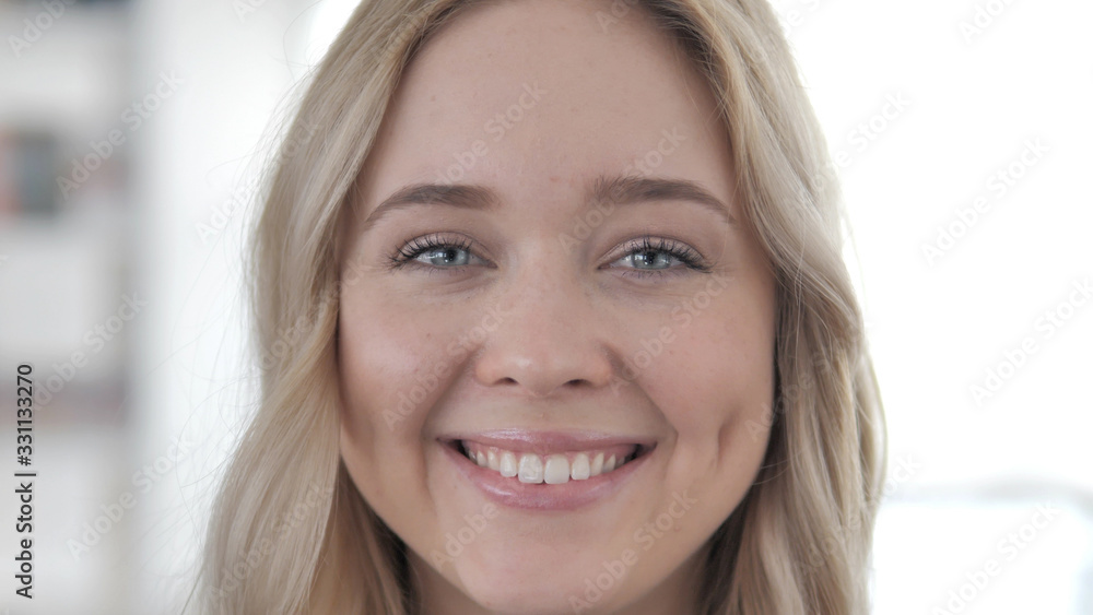 Close Up of Smiling Beautiful Woman Close Up of Smiling Beautiful Woman