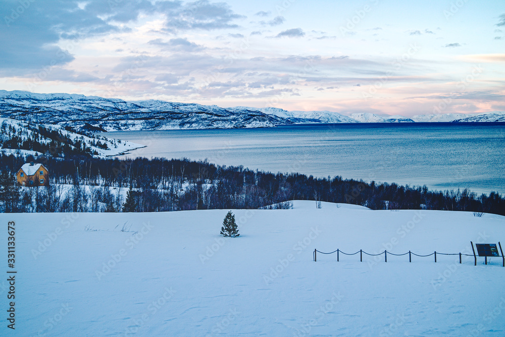 long twilight in alta, norway long twilight in alta, norway