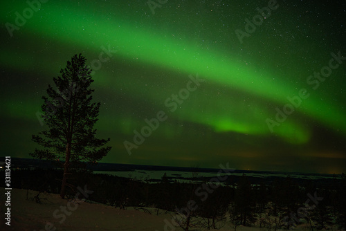 aurora borealis in finland.