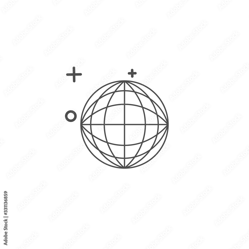 simple earth icon template design simple earth icon template design