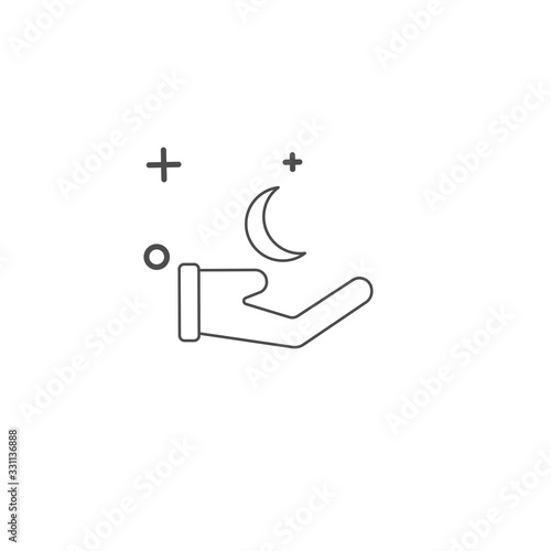 Simple Ramadan icon template design