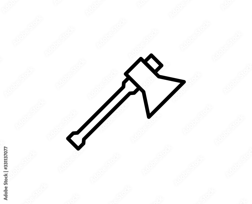 Axe line icon