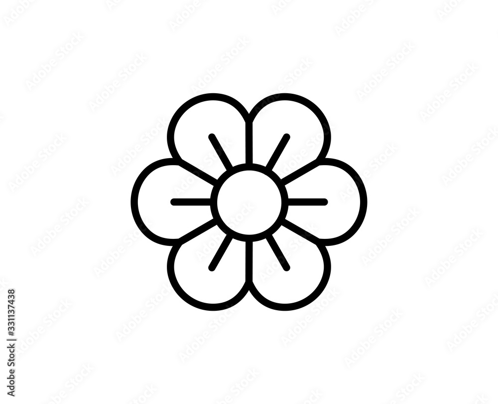 Flat line icon Flat line icon