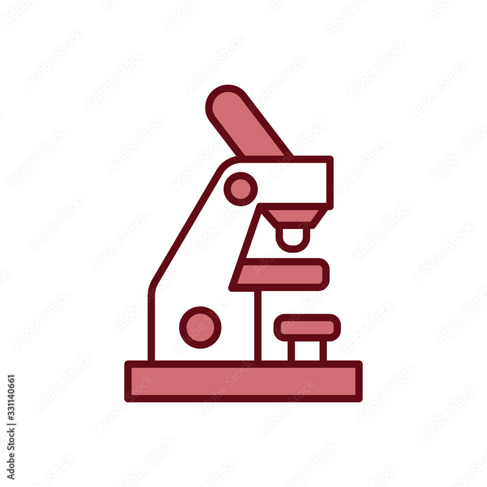 Microscope icon vector design template