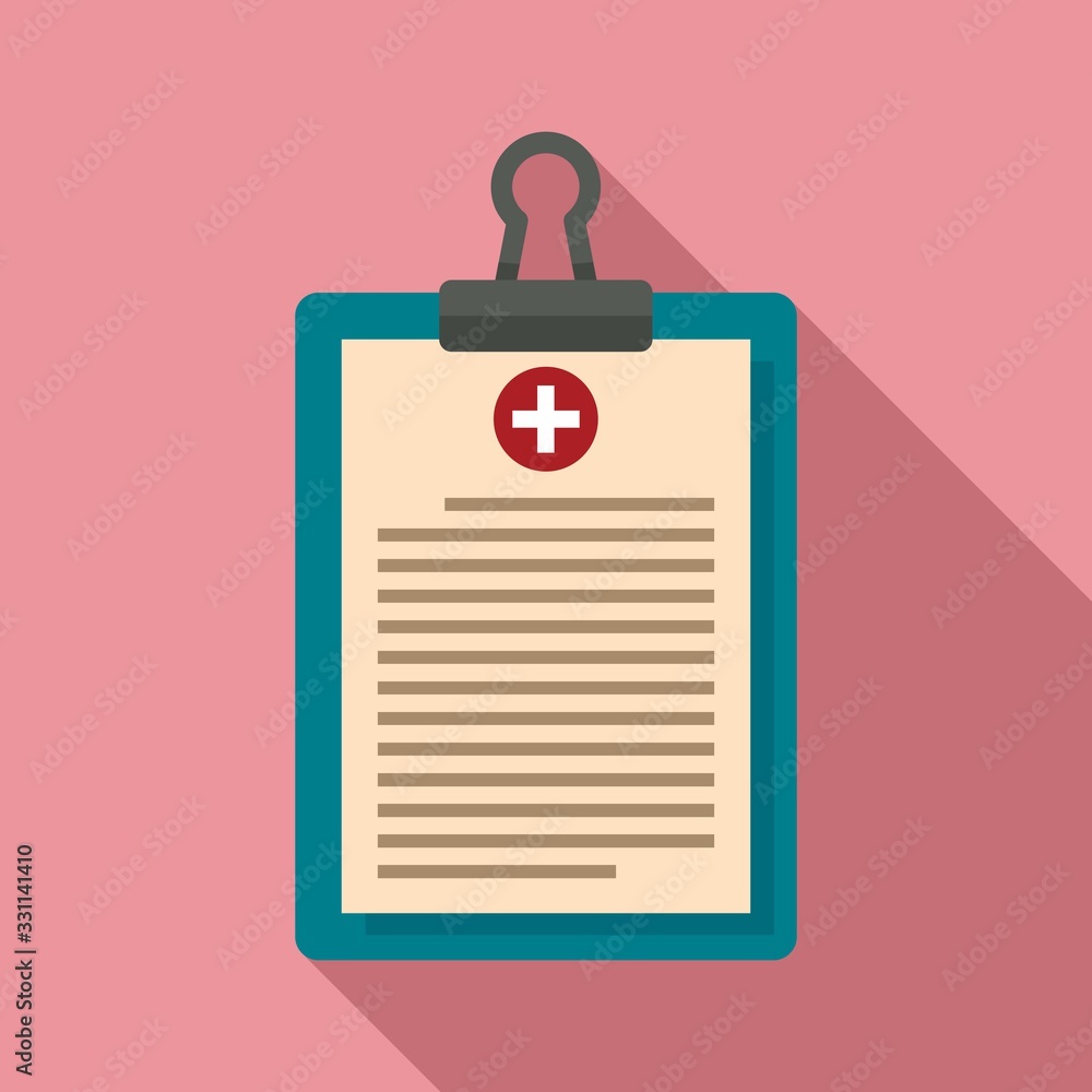 Pharmacist clipboard icon. Flat illustration of pharmacist clipboard vector icon for web design Pharmacist clipboard icon. Flat illustration of pharmacist clipboard vector icon for web design