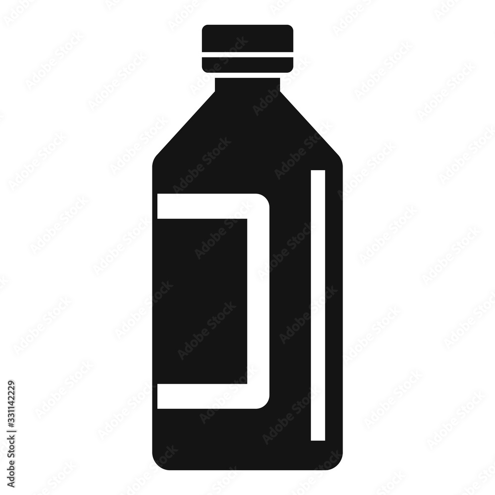 Syrup bottle icon. Simple illustration of syrup bottle vector icon for web design isolated on white background