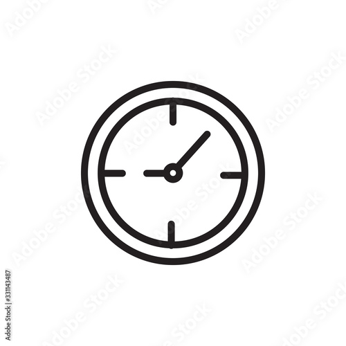 Free Download clock icon vector design template - GFXLoad