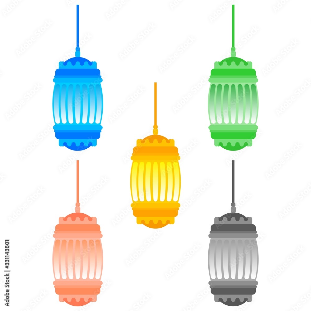 Ramadan Lantern Design in Set for Creative Concept of Islamic Celebration. Ramadan Lantern Design in Set for Creative Concept of Islamic Celebration.
