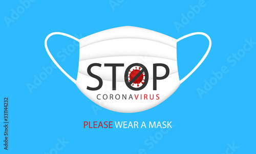 a medical mask, Coronavirus or Corona virus concept. covid-19