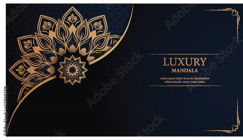 Creative luxury decorative mandala background