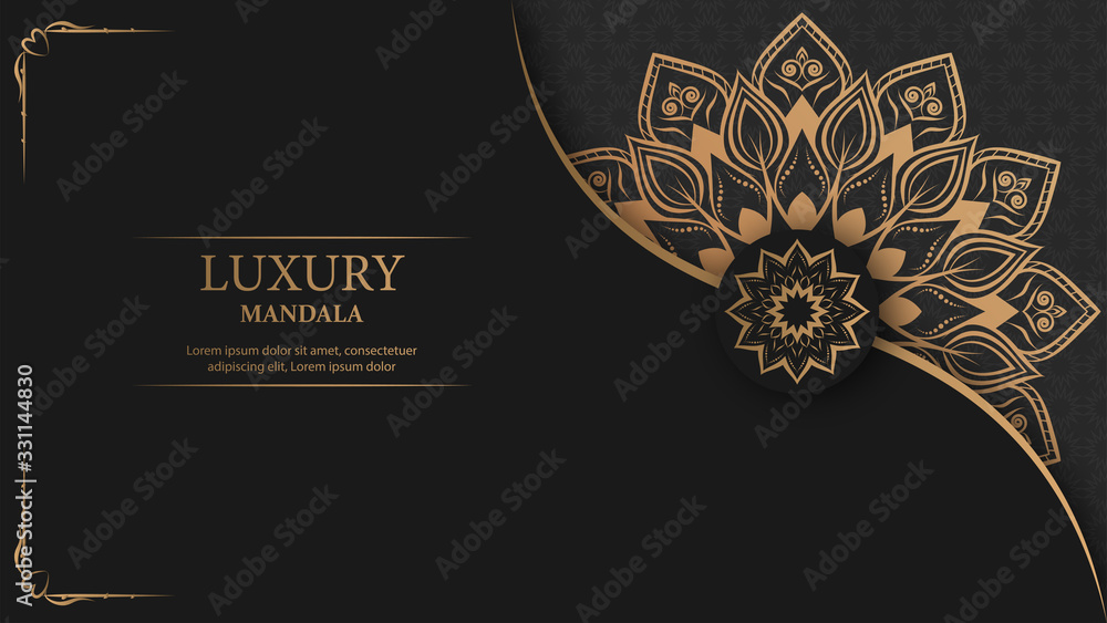 Creative luxury decorative mandala background