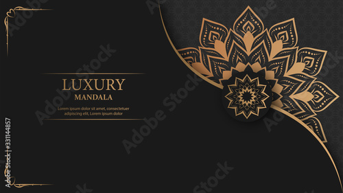 Creative luxury decorative mandala background