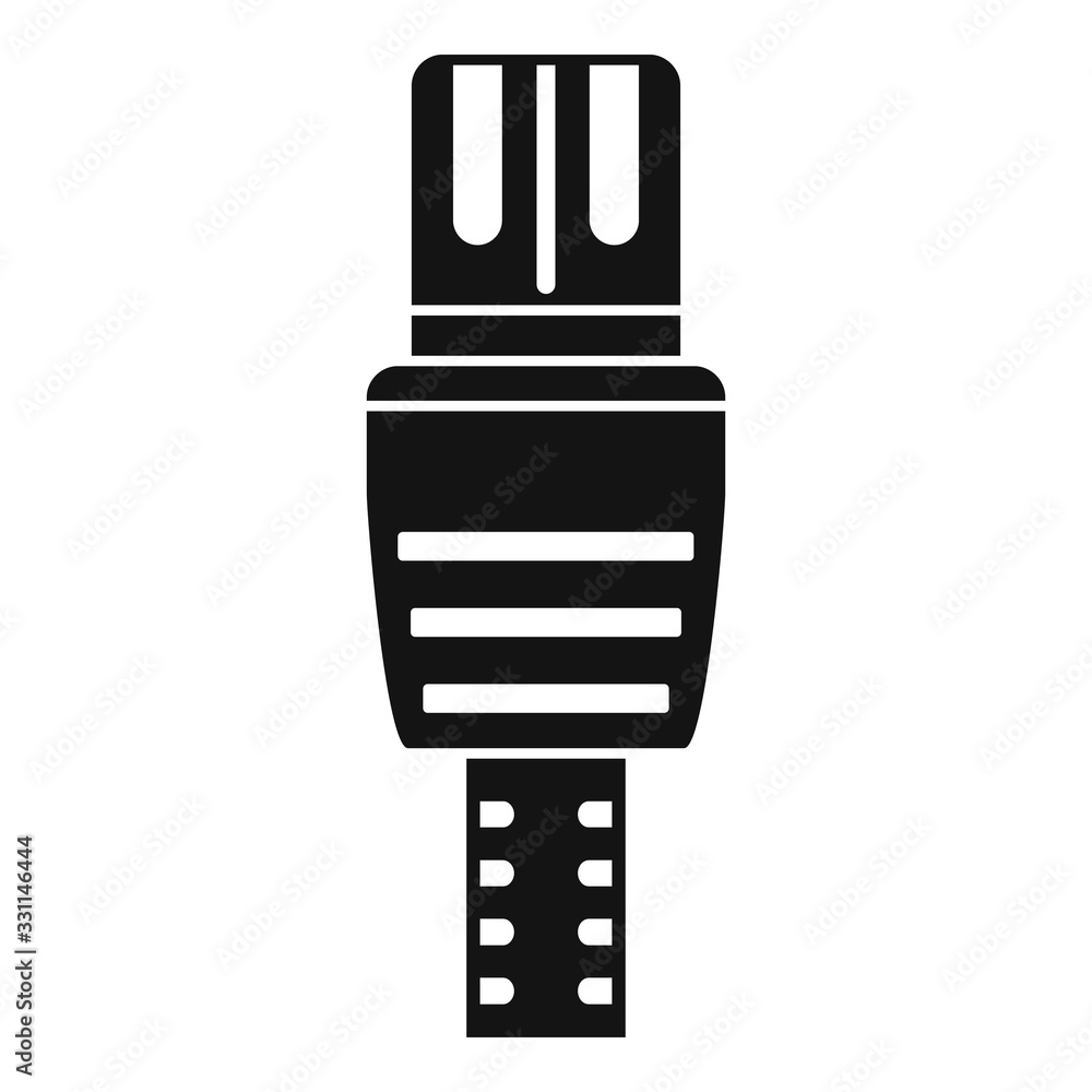 Lan cable icon. Simple illustration of lan cable vector icon for web design isolated on white background Lan cable icon. Simple illustration of lan cable vector icon for web design isolated on white background